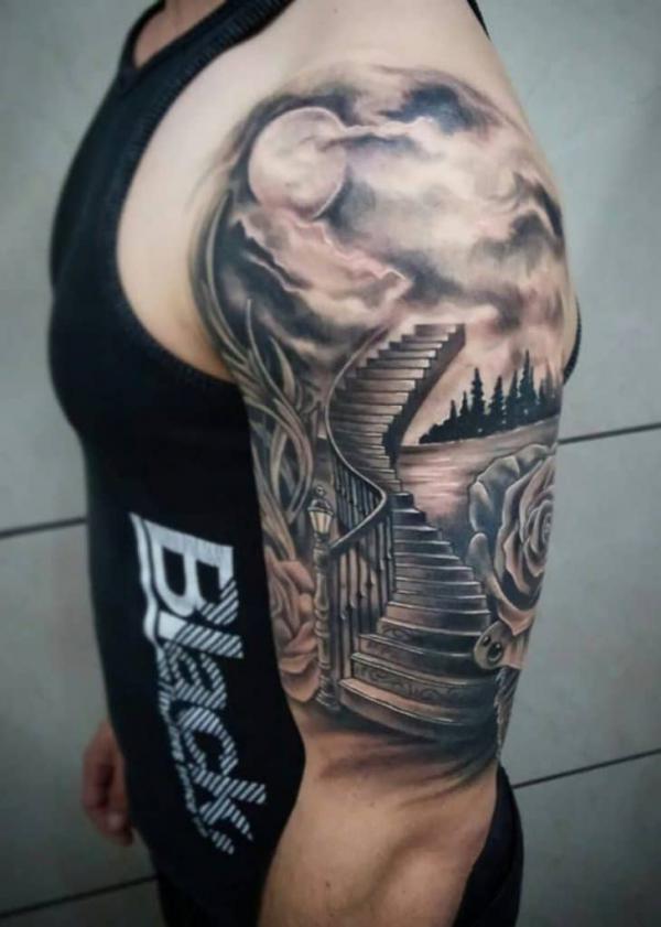 50 Staircase to heaven tattoos with Meaning