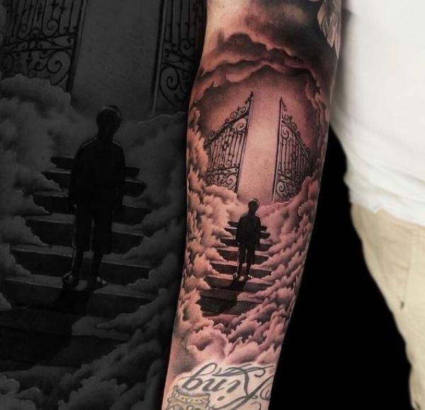 50 Staircase to heaven tattoos with Meaning