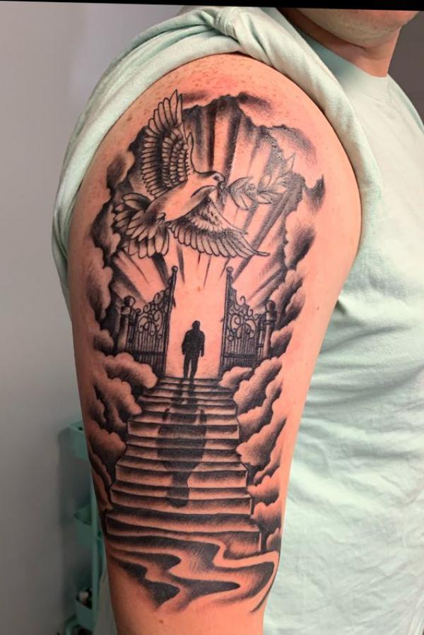 50 Staircase to heaven tattoos with Meaning