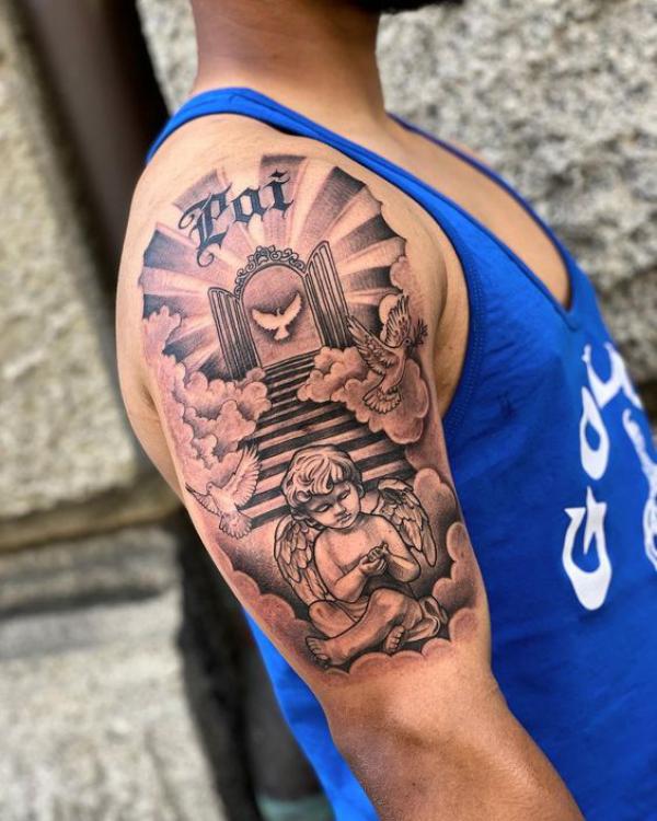 50 Staircase to heaven tattoos with Meaning