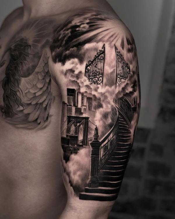 50 Staircase to heaven tattoos with Meaning