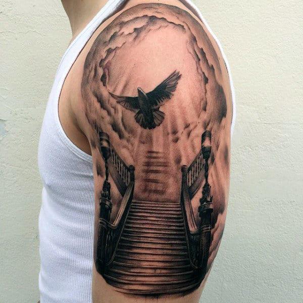 50 Staircase to heaven tattoos with Meaning