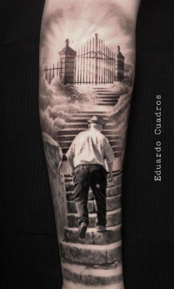 50 Staircase to heaven tattoos with Meaning