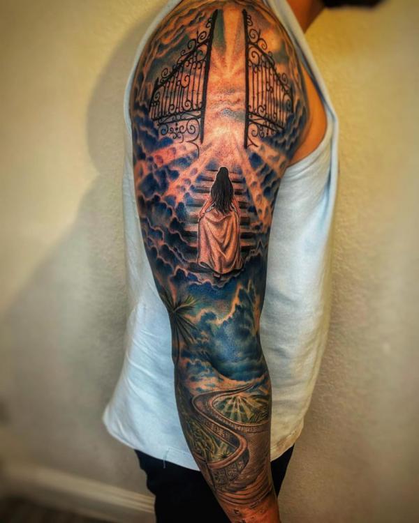 50 Staircase to heaven tattoos with Meaning