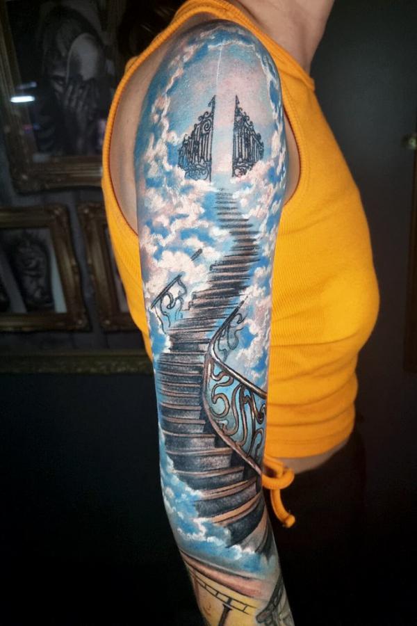50 Staircase to heaven tattoos with Meaning