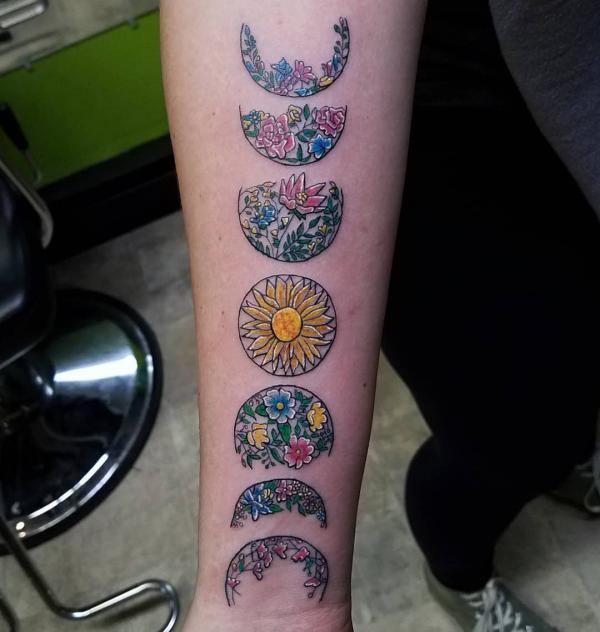 100 Moon Phases Tattoos with Meaning