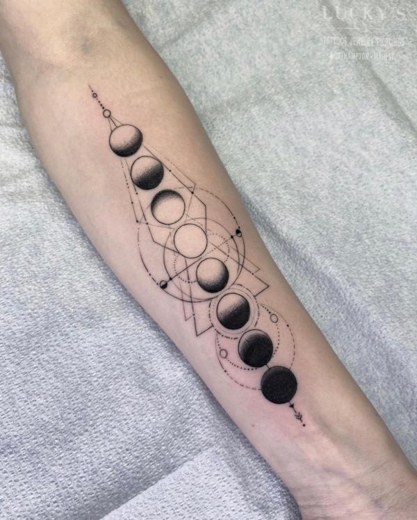 100 Moon Phases Tattoos with Meaning