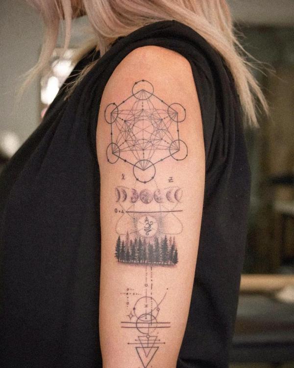 100 Moon Phases Tattoos with Meaning