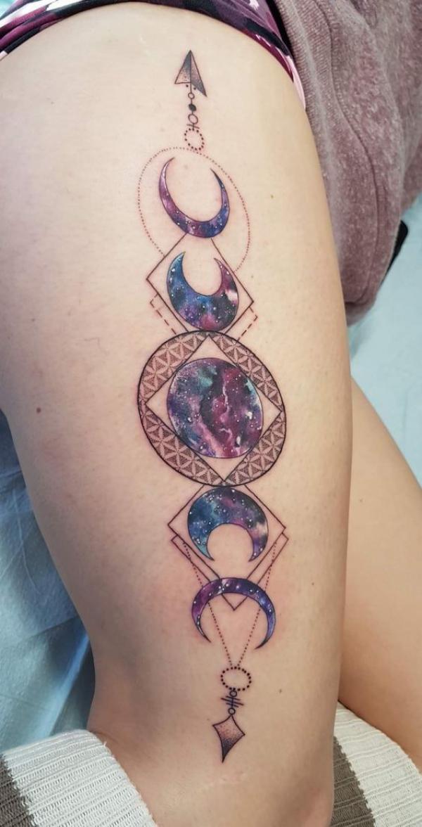 100 Moon Phases Tattoos with Meaning