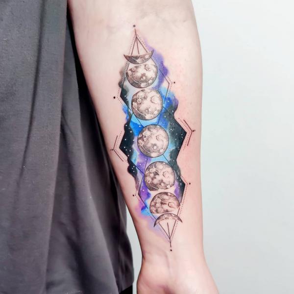 100 Moon Phases Tattoos with Meaning