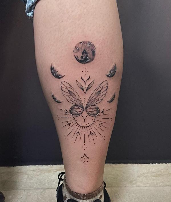 100 Moon Phases Tattoos with Meaning