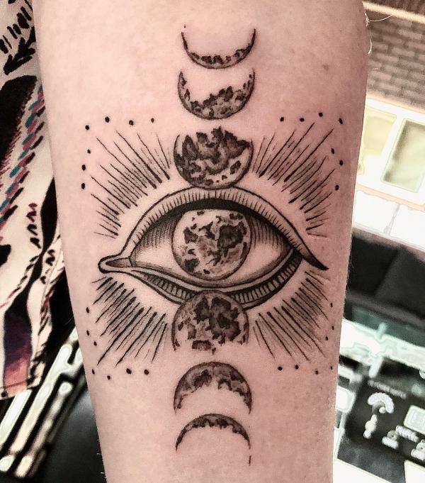 100 Moon Phases Tattoos with Meaning