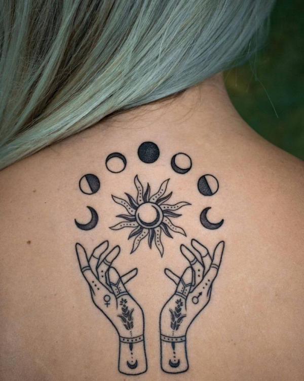 100 Moon Phases Tattoos with Meaning