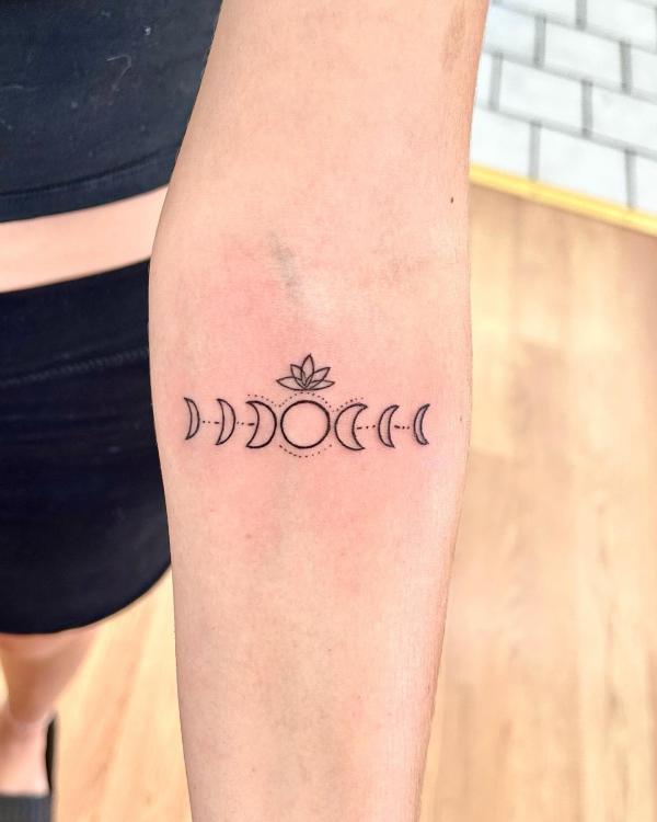 100 Moon Phases Tattoos with Meaning