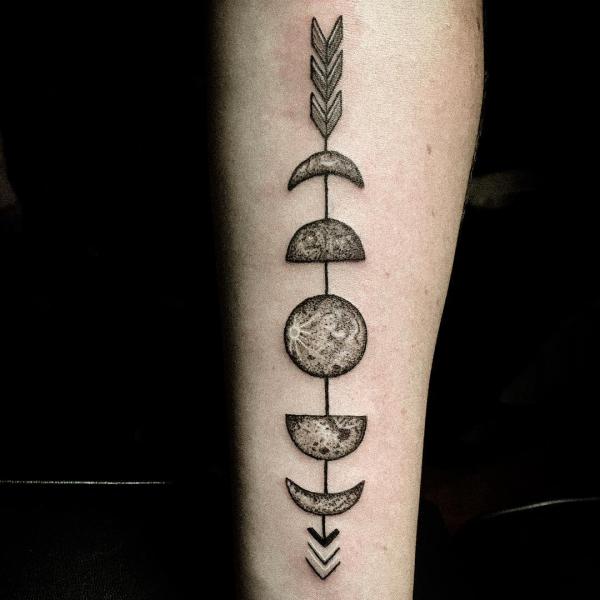 100 Moon Phases Tattoos with Meaning