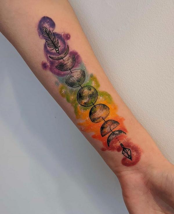 100 Moon Phases Tattoos with Meaning