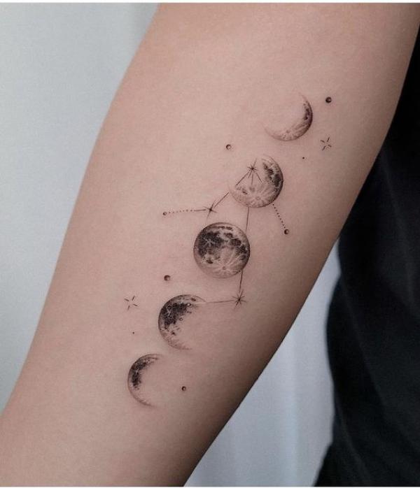 100 Moon Phases Tattoos with Meaning