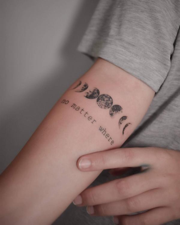 100 Moon Phases Tattoos with Meaning