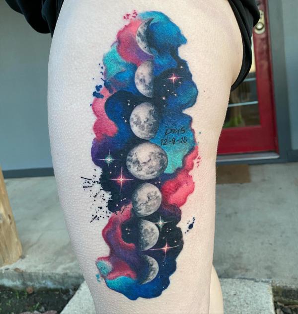 100 Moon Phases Tattoos with Meaning