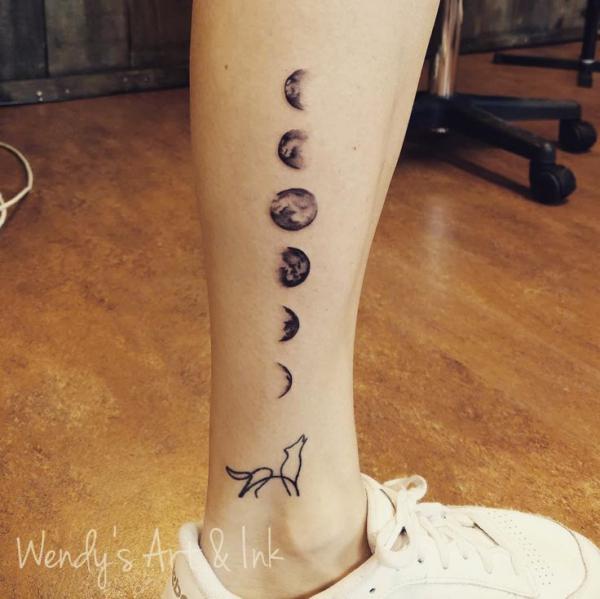 100 Moon Phases Tattoos with Meaning