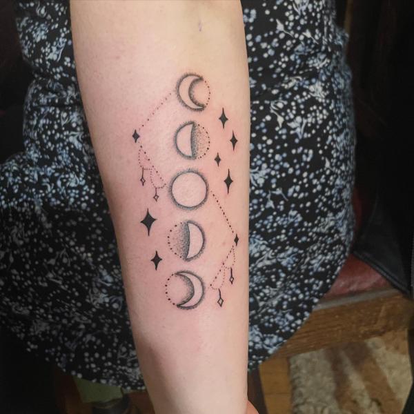 100 Moon Phases Tattoos with Meaning