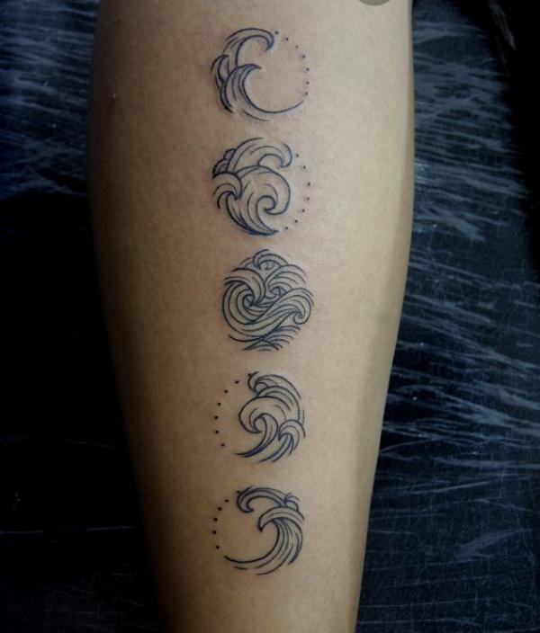 100 Moon Phases Tattoos with Meaning