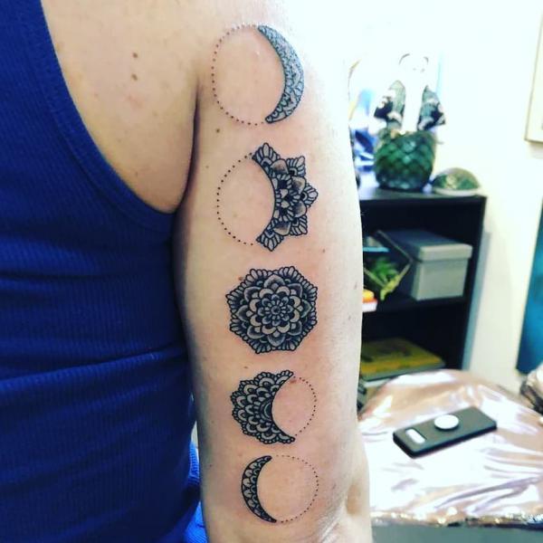 100 Moon Phases Tattoos with Meaning