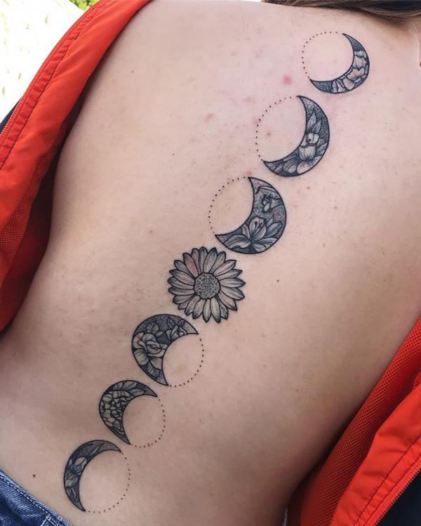 100 Moon Phases Tattoos with Meaning