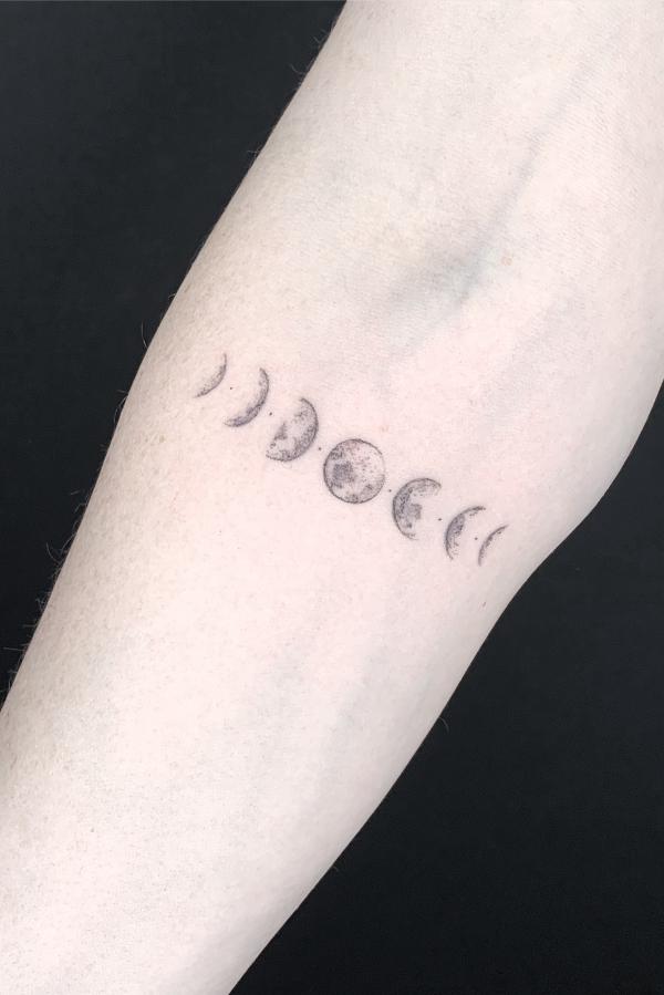 100 Moon Phases Tattoos with Meaning