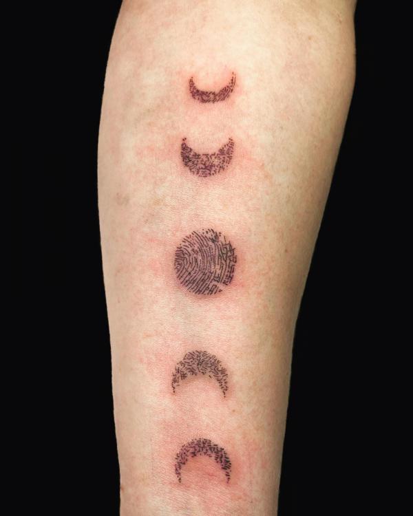 100 Moon Phases Tattoos with Meaning