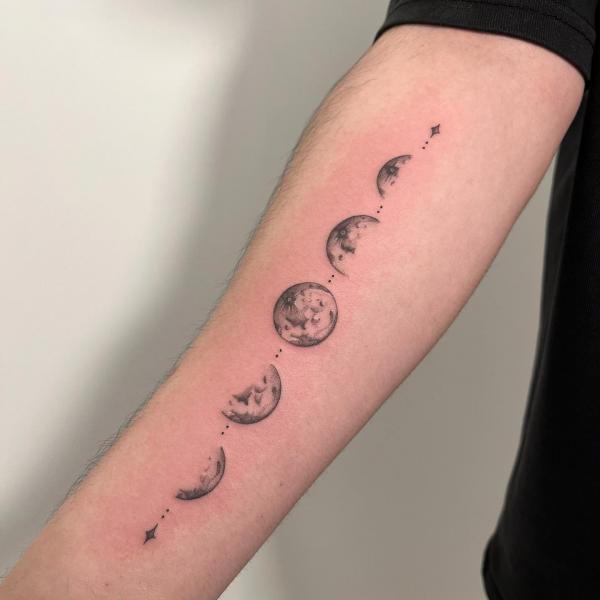 100 Moon Phases Tattoos with Meaning