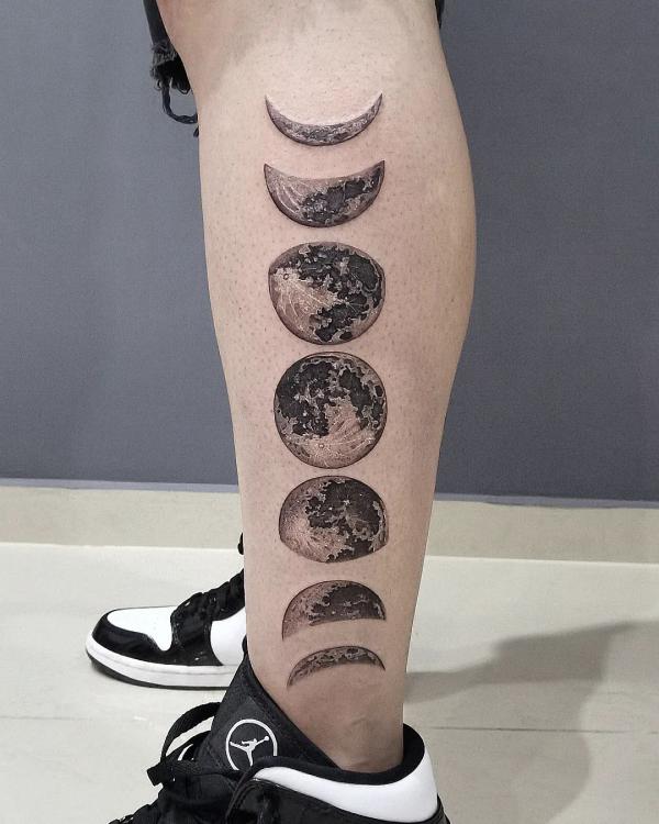 100 Moon Phases Tattoos with Meaning