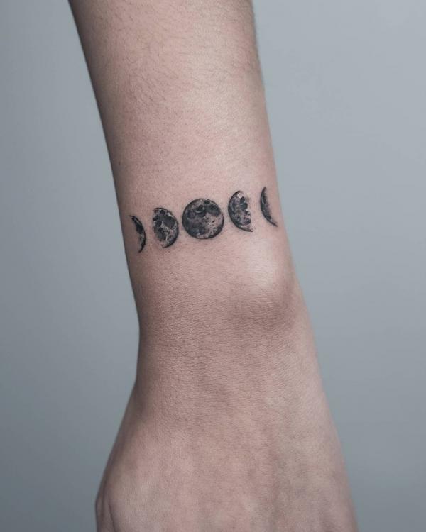 100 Moon Phases Tattoos with Meaning