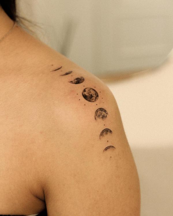 100 Moon Phases Tattoos with Meaning