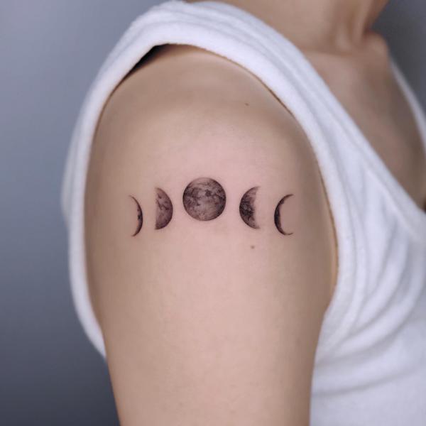 100 Moon Phases Tattoos with Meaning