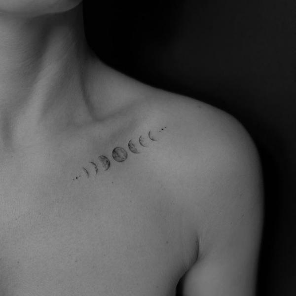 100 Moon Phases Tattoos with Meaning