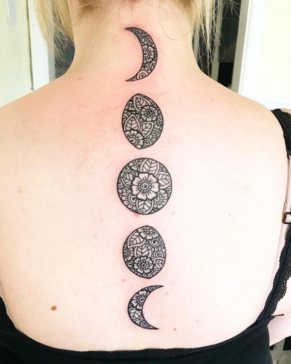 100 Moon Phases Tattoos with Meaning