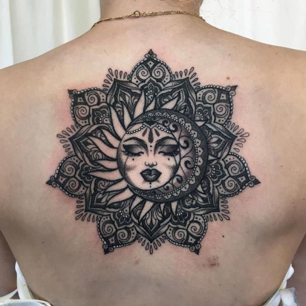 100 Sun and Moon Tattoos with Meaning