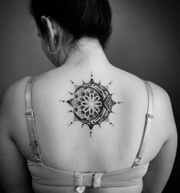 100 Sun and Moon Tattoos with Meaning