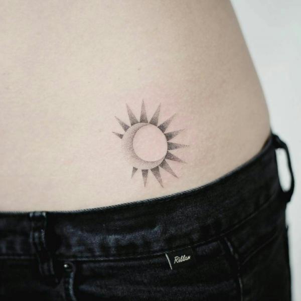100 Sun and Moon Tattoos with Meaning