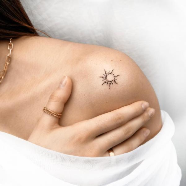 100 Sun and Moon Tattoos with Meaning