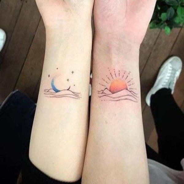 100 Sun and Moon Tattoos with Meaning