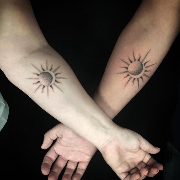 100 Sun and Moon Tattoos with Meaning