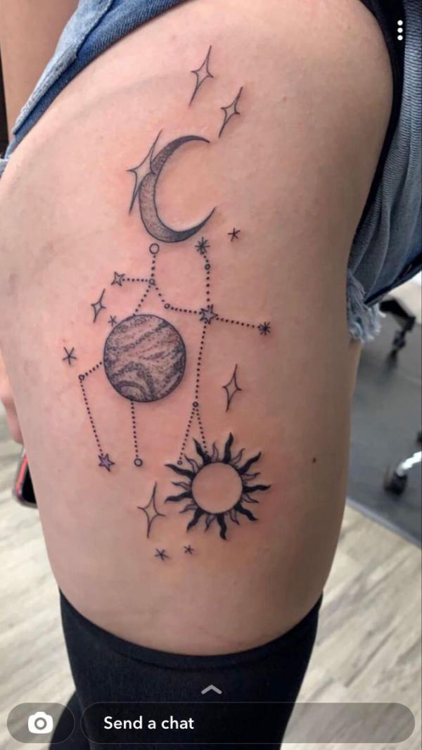 100 Sun and Moon Tattoos with Meaning