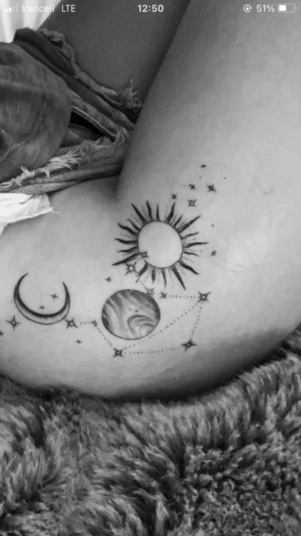 100 Sun and Moon Tattoos with Meaning