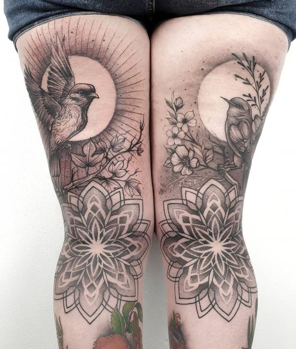 100 Sun and Moon Tattoos with Meaning