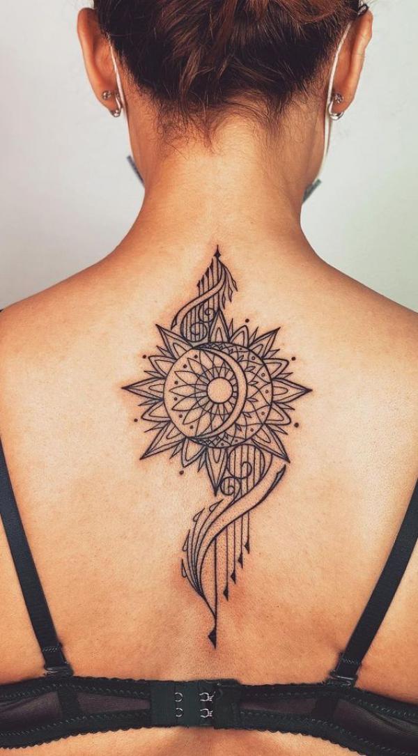 100 Sun and Moon Tattoos with Meaning