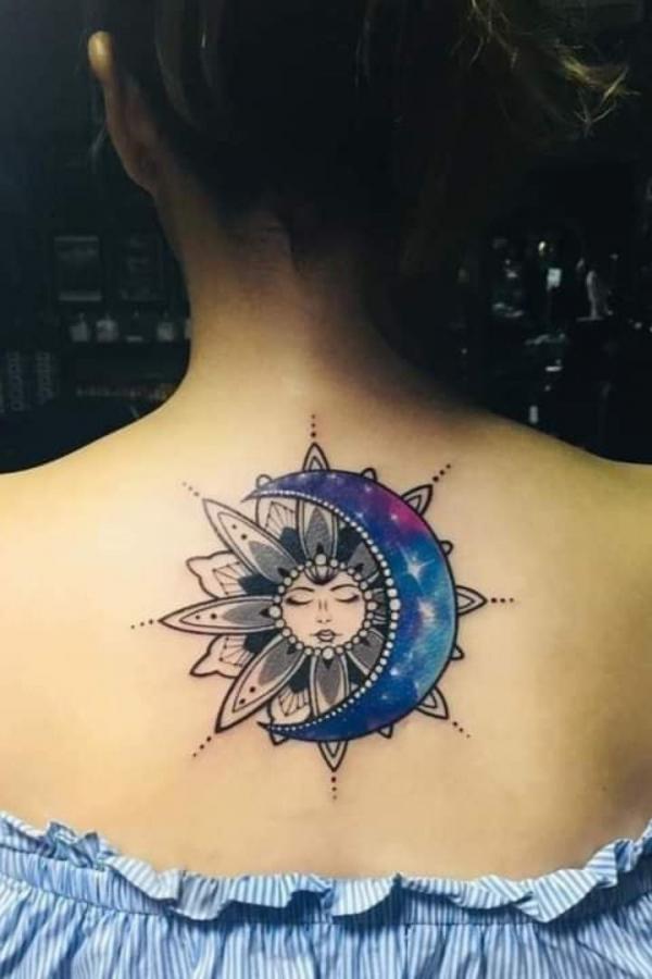 100 Sun and Moon Tattoos with Meaning