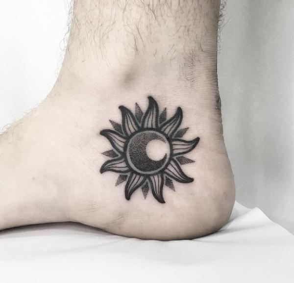 100 Sun and Moon Tattoos with Meaning