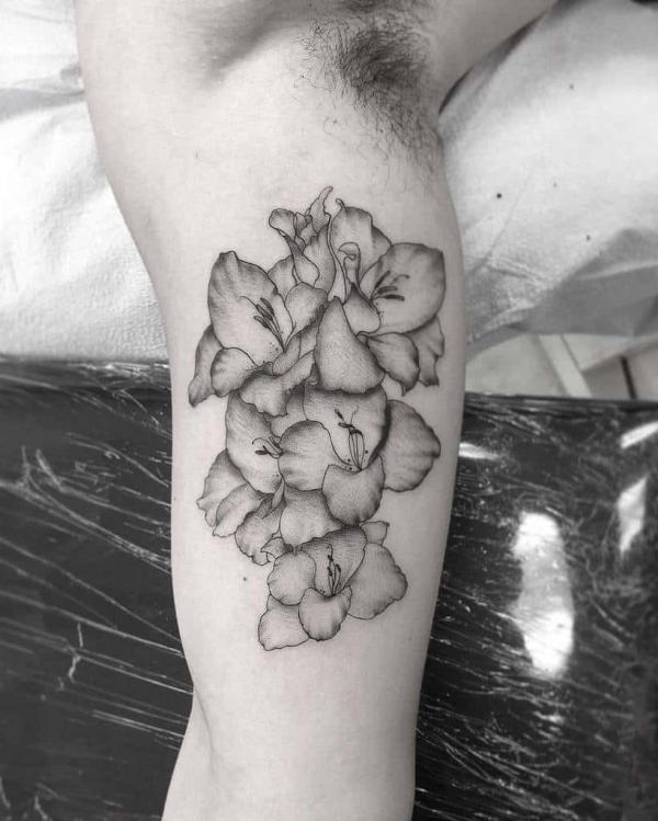 50 Gladiolus Tattoo Designs with Meaning